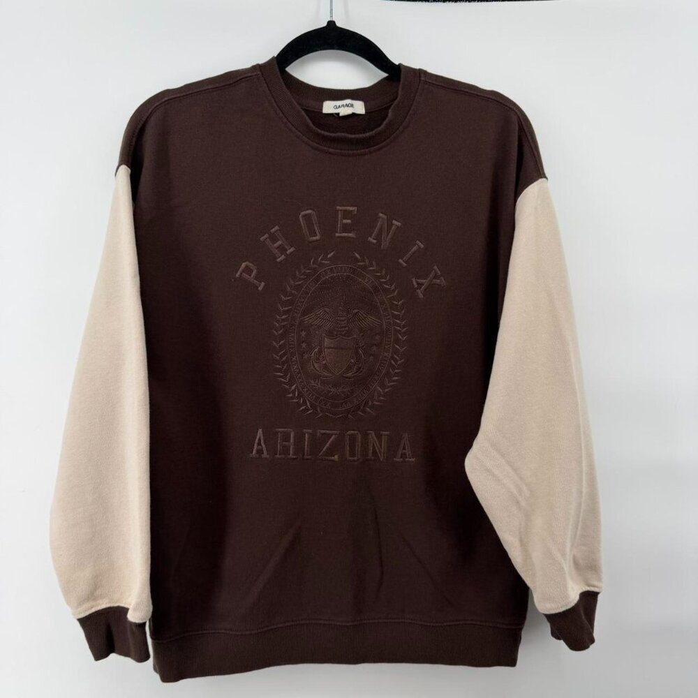 Garage brown crewneck sweatshirt Size XS